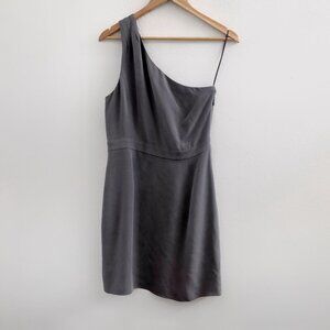 J. CREW 100% Silk One Shoulder Dress Size 10